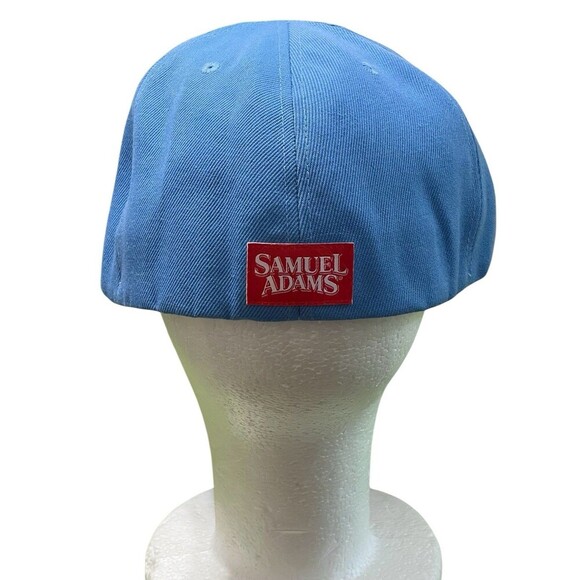 Samuel Adams Brewery Beer Boston Lager Flex Fit Hat Cap Large/X-Large Red Blue - Picture 6 of 10